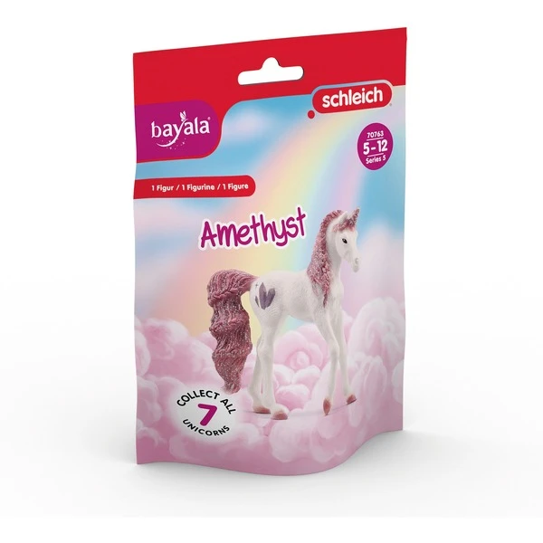 Schleich Bayala Sammeleinhorn Amethyst, Spielfigur 4 Schleich Bayala Sammeleinhorn Amethyst, Spielfigur – Bild 2