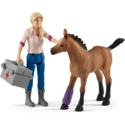 Schleich Farm World Arztbesuch Bei Stute Und Fohlen, Spielfigur -Spielwarenladen Schleich Farm World Arztbesuch bei Stute und Fohlen Spielfigur@@1832640 1