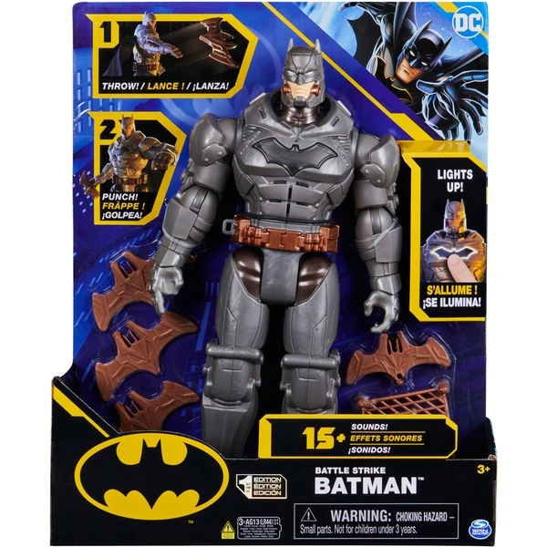 Spin Master Batman 30 Cm Deluxe-Actionfigur Mit Schlag- Und Wurffunktion, Spielfigur – Bild 7