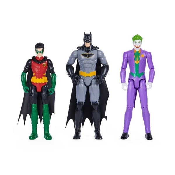 Spin Master Batman 30 Cm Figuren-Set Aus Batman (Rebirth), Robin Und Joker, Spielfigur – Bild 2