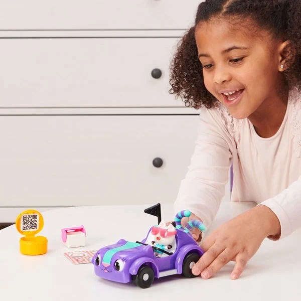 Spin Master Gabby's Dollhouse - Carlita-Spielzeugauto Mit Pandy Paws Figur, Spielfahrzeug – Bild 7