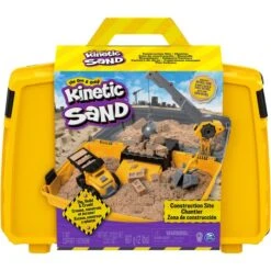 Spin Master Kinetic Sand - Baustellen-Koffer, Spielsand -Spielwarenladen Spin Master Kinetic Sand Baustellen Koffer Spielsand@@1sswk01a 1