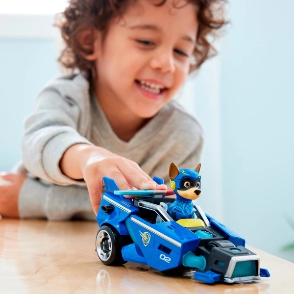 Spin Master Paw Patrol Mighty Kinofilm - Basis Fahrzeug Von Chase Mit Welpenfigur, Spielfahrzeug – Bild 9