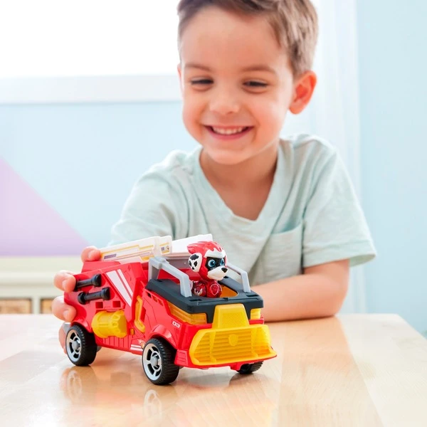 Spin Master Paw Patrol Mighty Kinofilm - Basis Fahrzeug Von Marshall Mit Welpenfigur, Spielfahrzeug – Bild 9