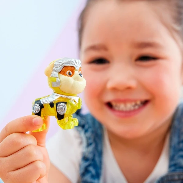 Spin Master Paw Patrol Mighty Kinofilm - Basis Fahrzeug Von Rubble Mit Welpenfigur, Spielfahrzeug – Bild 6