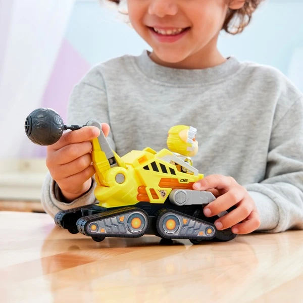 Spin Master Paw Patrol Mighty Kinofilm - Basis Fahrzeug Von Rubble Mit Welpenfigur, Spielfahrzeug – Bild 7