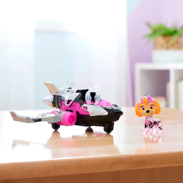 Spin Master Paw Patrol Mighty Kinofilm - Basis Fahrzeug Von Skye Mit Welpenfigur, Spielfahrzeug – Bild 4