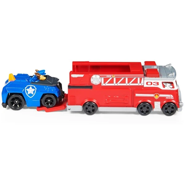 Spin Master Paw Patrol True Metal Team 2er Set Feuerwehrwagen Und Polizeiauto Mit Chase, Spielfahrzeug – Bild 4