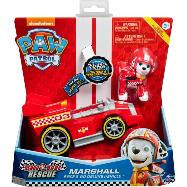 Spin Master Spin Master - Paw Patrol - Ready, Race, Rescue, Marshalls Race & Go Deluxe Basis Fahrzeug, Spielfahrzeug