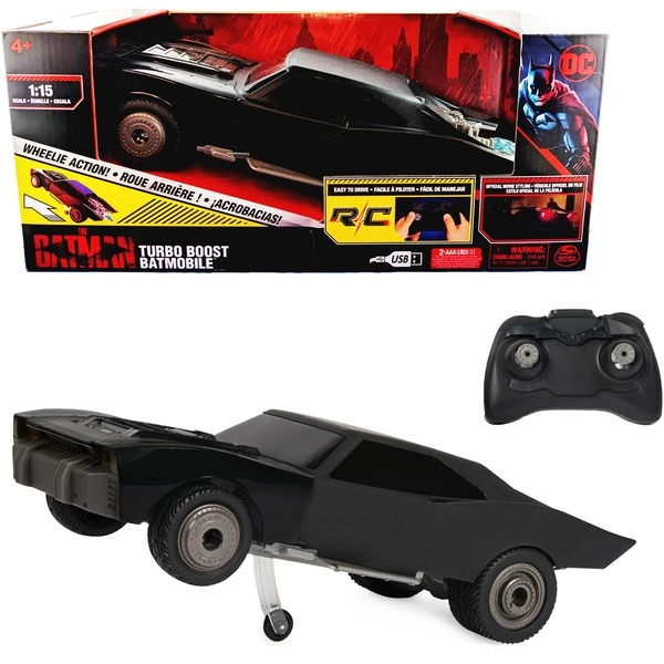 Spin Master "The Batman" Turbo Boost Batmobile Mit Wheelie-Funktion, RC
