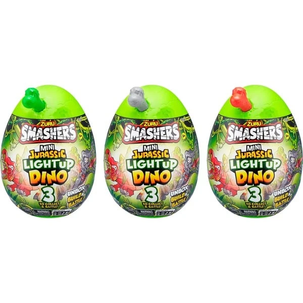 ZURU Smashers - Jurassic Light Up Dino Ei Mini Serie 1, Spielfigur