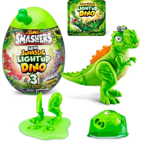 ZURU Smashers - Jurassic Light Up Dino Ei Mini Serie 1, Spielfigur – Bild 3