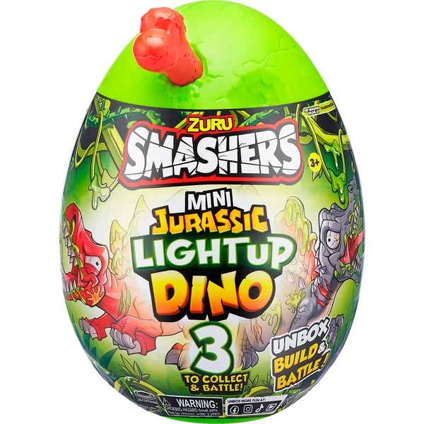 ZURU Smashers - Jurassic Light Up Dino Ei Mini Serie 1, Spielfigur – Bild 8