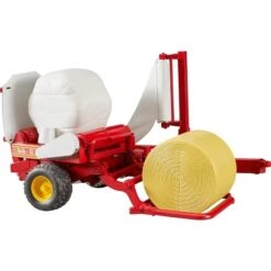 Bruder Ballenwickler Mit Ockerbraunem Und Schwarzem Rundballen, Modellfahrzeug -Spielwarenladen bruder Ballenwickler mit ockerbraunem und schwarzem Rundballen Modellfahrzeug@@1ssbz002 2