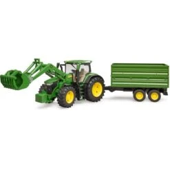 Bruder John Deere 7R 350 Mit Frontlader Und Tandemachstransportanhänger, Modellfahrzeug -Spielwarenladen bruder John Deere 7R 350 mit Frontlader und Tandemachstransportanh nger Modellfahrzeug@@1828471 1