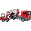 Bruder MAN TGS LKW Mit Abrollcontainer Und Schäffer Hoflader, Modellfahrzeug -Spielwarenladen bruder MAN TGS LKW mit Abrollcontainer und Sch ffer Hoflader Modellfahrzeug@@1893242
