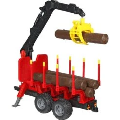 Bruder Rückeanhänger Mit Ladekran, Modellfahrzeug -Spielwarenladen bruder R ckeanh nger mit Ladekran Modellfahrzeug@@1ssbf00i 1